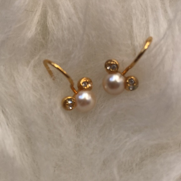 DISNEY Mickey Mouse Gold, Pearl and Gemstone Earrings - Picture 9 of 12